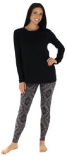 Load image into Gallery viewer, bSoft Women’s Bamboo Jersey Long Sleeve Tunic and Leggings Pajama Set