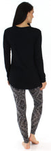 Load image into Gallery viewer, bSoft Women’s Bamboo Jersey Long Sleeve Tunic and Leggings Pajama Set