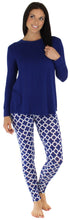 Load image into Gallery viewer, bSoft Women’s Bamboo Jersey Long Sleeve Tunic and Leggings Pajama Set