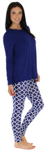 Load image into Gallery viewer, bSoft Women’s Bamboo Jersey Long Sleeve Tunic and Leggings Pajama Set