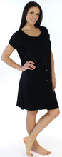 Load image into Gallery viewer, bSoft Women's Bamboo Jersey Button Up Sleep Dress Pajama