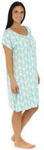 Load image into Gallery viewer, bSoft Women's Bamboo Jersey Button Up Sleep Dress Pajama