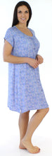 Load image into Gallery viewer, bSoft Women's Bamboo Jersey Button Up Sleep Dress Pajama