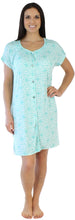 Load image into Gallery viewer, bSoft Women's Bamboo Jersey Button Up Sleep Dress Pajama