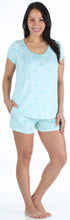 Load image into Gallery viewer, bSoft Women's Bamboo Jersey Short Sleeve Top and Shorts Pajama Set