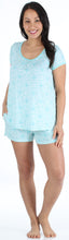 Load image into Gallery viewer, bSoft Women's Bamboo Jersey Short Sleeve Top and Shorts Pajama Set