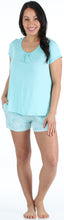 Load image into Gallery viewer, bSoft Women's Bamboo Jersey Short Sleeve Top and Shorts Pajama Set