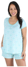 Load image into Gallery viewer, bSoft Women's Bamboo Jersey Short Sleeve Top and Shorts Pajama Set