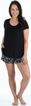 Load image into Gallery viewer, bSoft Women's Bamboo Jersey Short Sleeve Top and Shorts Pajama Set