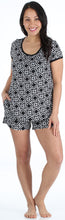Load image into Gallery viewer, bSoft Women's Bamboo Jersey Short Sleeve Top and Shorts Pajama Set
