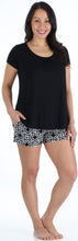 Load image into Gallery viewer, bSoft Women's Bamboo Jersey Short Sleeve Top and Shorts Pajama Set