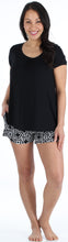 Load image into Gallery viewer, bSoft Women's Bamboo Jersey Short Sleeve Top and Shorts Pajama Set