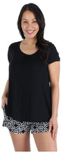 Load image into Gallery viewer, bSoft Women's Bamboo Jersey Short Sleeve Top and Shorts Pajama Set