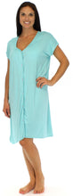 Load image into Gallery viewer, bSoft Women's Bamboo Jersey Button Up Sleep Dress Pajama