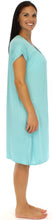 Load image into Gallery viewer, bSoft Women's Bamboo Jersey Button Up Sleep Dress Pajama