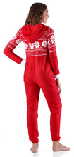 Load image into Gallery viewer, Frankie & Johnny Women’s Brushed Fleece Ribbed Non-Footed Onesie Pajama
