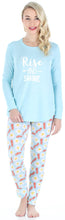Load image into Gallery viewer, Frankie & Johnny Women’s Knit Food Themed Tunic and Leggings Pajamas Set
