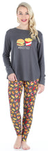 Load image into Gallery viewer, Frankie & Johnny Women’s Knit Food Themed Tunic and Leggings Pajamas Set