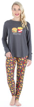 Load image into Gallery viewer, Frankie & Johnny Women’s Knit Food Themed Tunic and Leggings Pajamas Set