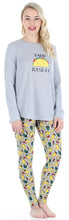 Load image into Gallery viewer, Frankie & Johnny Women’s Knit Food Themed Tunic and Leggings Pajamas Set