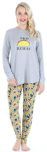 Load image into Gallery viewer, Frankie & Johnny Women’s Knit Food Themed Tunic and Leggings Pajamas Set