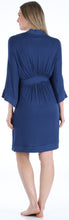 Load image into Gallery viewer, Pajama Heaven Women's Bamboo Jersey Short Wrap Robe with Pockets