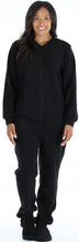 Load image into Gallery viewer, PajamaMania Women’s Fleece Footed Solid Color Onesie Pajamas Jumpsuit