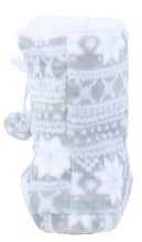 Load image into Gallery viewer, PajamaMania Women’s Fleece Slipper Boots with Rubber Soles