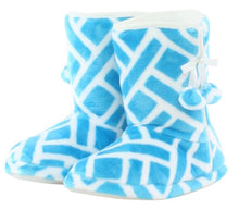 Load image into Gallery viewer, PajamaMania Women’s Fleece Slipper Boots with Rubber Soles