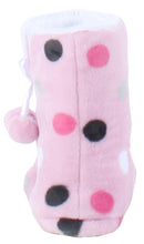 Load image into Gallery viewer, PajamaMania Women’s Fleece Slipper Boots with Rubber Soles