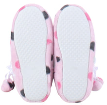 Load image into Gallery viewer, PajamaMania Women’s Fleece Slipper Boots with Rubber Soles