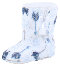 Load image into Gallery viewer, PajamaMania Women’s Fleece Slipper Boots with Rubber Soles