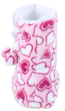 Load image into Gallery viewer, PajamaMania Women’s Fleece Slipper Boots with Rubber Soles
