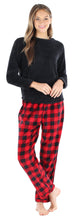 Load image into Gallery viewer, PajamaMania Women’s Fleece Long Sleeve Pajama Set