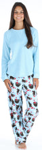 Load image into Gallery viewer, PajamaMania Women’s Fleece Long Sleeve Pajama Set