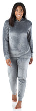 Load image into Gallery viewer, Sleepyheads Women’s Velvet Velour Hooded Loungewear Pajama Set