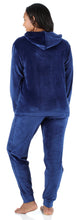 Load image into Gallery viewer, Sleepyheads Women’s Velvet Velour Hooded Loungewear Pajama Set