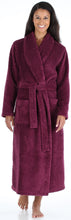 Load image into Gallery viewer, Sleepyheads Women’s Plush Fleece Robe Jacquard Long Sleeve Bathrobe