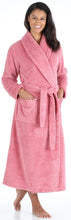Load image into Gallery viewer, Sleepyheads Women’s Plush Fleece Robe Jacquard Long Sleeve Bathrobe