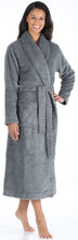 Load image into Gallery viewer, Sleepyheads Women’s Plush Fleece Robe Jacquard Long Sleeve Bathrobe