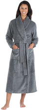 Load image into Gallery viewer, Sleepyheads Women’s Plush Fleece Robe Jacquard Long Sleeve Bathrobe