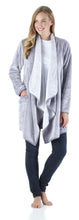 Load image into Gallery viewer, Sleepyheads Pajama Women's Fleece Long Sleeve Wrap Robe Cardigan with Pockets
