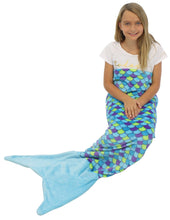 Load image into Gallery viewer, Sleepyheads Fleece Mermaid Tail Blanket for Kids and Adults