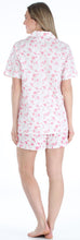 Load image into Gallery viewer, Sleepyheads Women's Sleepwear Cotton Short Sleeve Button-Up Top and Shorts Pajama Set