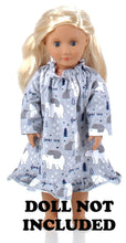 Load image into Gallery viewer, SleepytimePjs Christmas Flannel Nightgowns for 18" Dolls