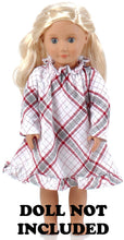 Load image into Gallery viewer, SleepytimePjs Christmas Flannel Nightgowns for 18" Dolls