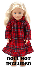 Load image into Gallery viewer, SleepytimePjs Christmas Flannel Nightgowns for 18" Dolls