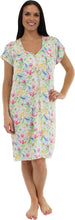 Load image into Gallery viewer, bSoft Women's Bamboo Jersey Button Up Sleep Dress Pajama