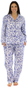 bSoft Women's Bamboo Flannel Long Sleeve Pajamas