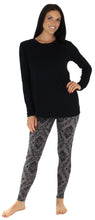 Load image into Gallery viewer, bSoft Women’s Bamboo Jersey Long Sleeve Tunic and Leggings Pajama Set
